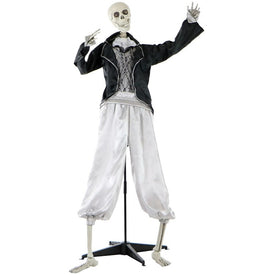 63" Life-Size Animatronic Talking Skeleton Groom with Flashing Eyes