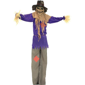 72" Standing Scarecrow with Light and Sound