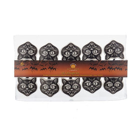 Ten-Light Retro Black Cat Mask Light Set