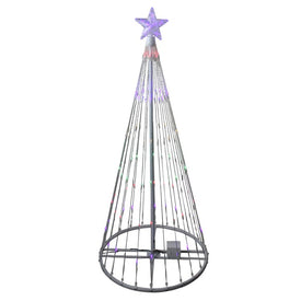 4' Multi-Color LED Lighted Show Cone Christmas Tree Outdoor Decoration