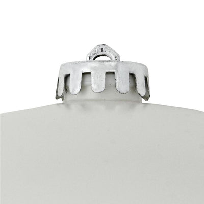8" Commercial Matte White Shatterproof Ball Christmas Ornament