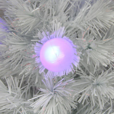 3' Pre-Lit Iridescent Fiber Optic Artificial Christmas Tree - White Lights