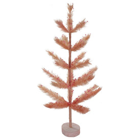 30" Pink Pastel Peach Sisal Pine Artificial Easter Tree