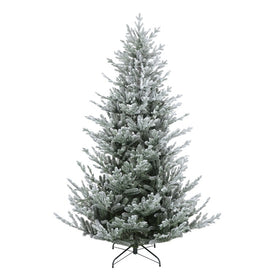 6.5' Unlit Flocked Little River Fir Artificial Christmas Tree