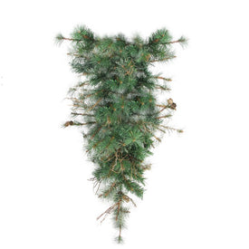 36" Unlit Green Country Mixed Pine Artificial Christmas Teardrop Swag
