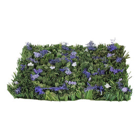 12.5" Green and Purple Lavender Inspired Foliage Floor Mat