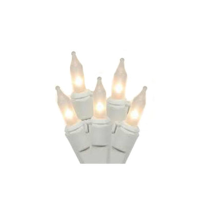 100-Count Blue LED Mini Christmas Lights with 33' Green Wire