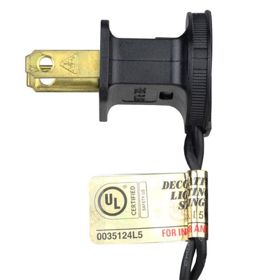 100-Count White LED Mini Christmas Lights with 33' Black Wire