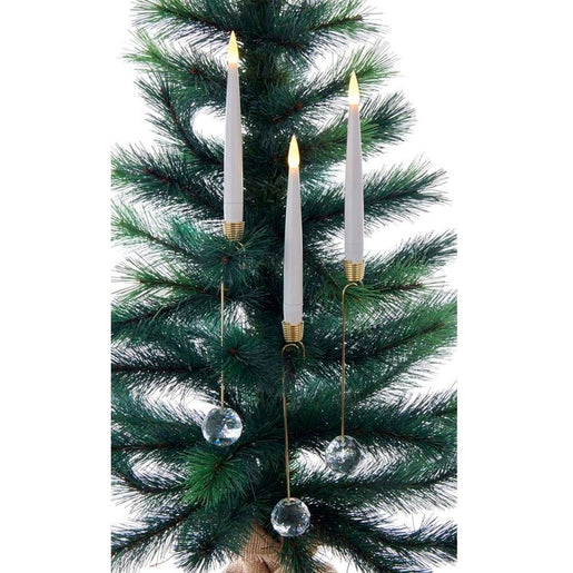 10" Candle with Faceted Glass Weight Set with Remote Control, 10-Piece Set