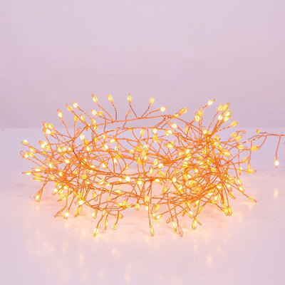9.8-Foot 300-Light Classic White LED Fairy Light Cluster Garland