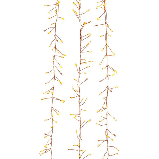 9.8-Foot 300-Light Classic White LED Fairy Light Cluster Garland