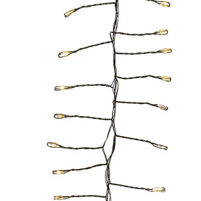7.8-Foot 240-Light Twinkle Warm White LED Fairy Light Cluster Garland