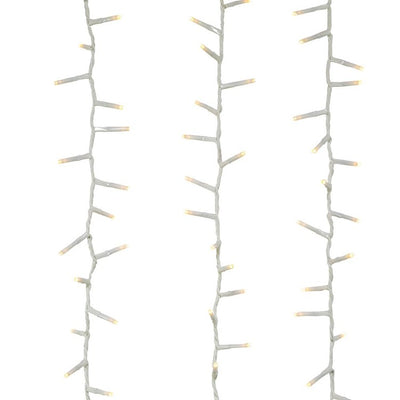 49-Foot 600-Light Warm White LED White Wire Rice Lights