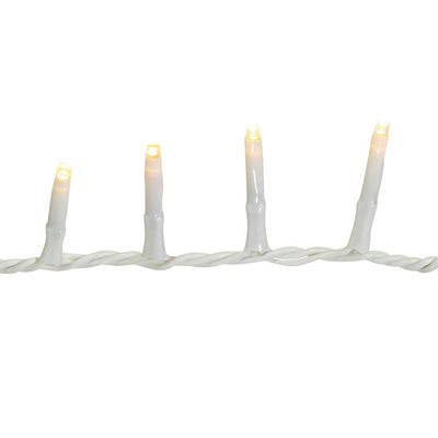 49-Foot 600-Light Warm White LED White Wire Rice Lights