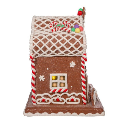 12.5" Battery-Operated Light Up Nativity Gingerbread House