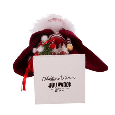 20" Hollywood Red Skinny Nutcracker with Wreath