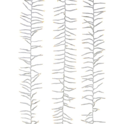 65-Foot 2000-Light Cluster Garland with Warm White LED Lights