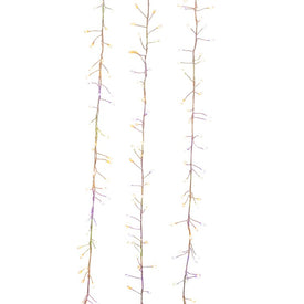 9.8-Foot 300-Light Dual Color LED Cluster Garland