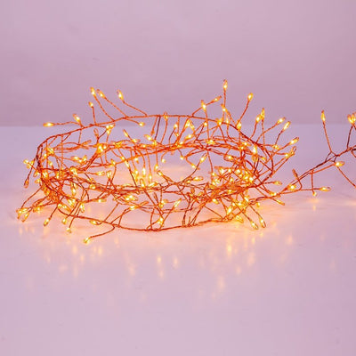 7.8-Foot 240-Light Twinkle Classic White LED Fairy Light Cluster Garland