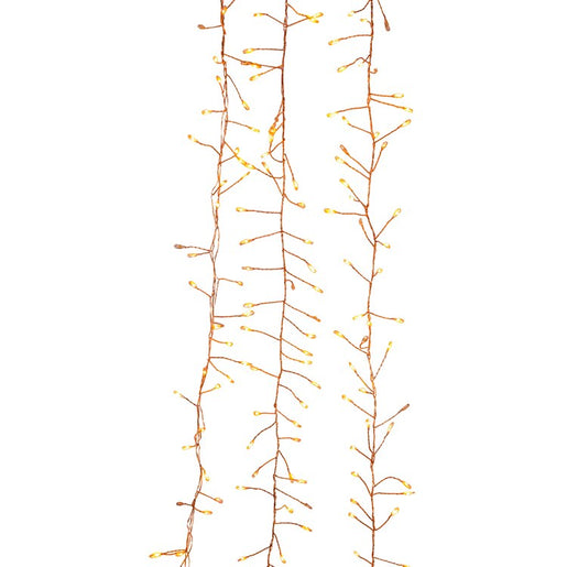 7.8-Foot 240-Light Twinkle Classic White LED Fairy Light Cluster Garland