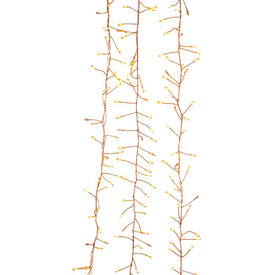 7.8-Foot 240-Light Twinkle Classic White LED Fairy Light Cluster Garland