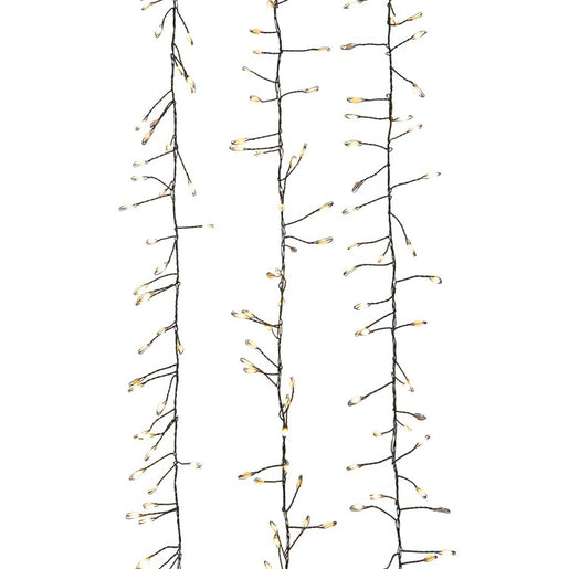 9.8-Foot 300-Light Warm White LED Fairy Light Cluster Garland