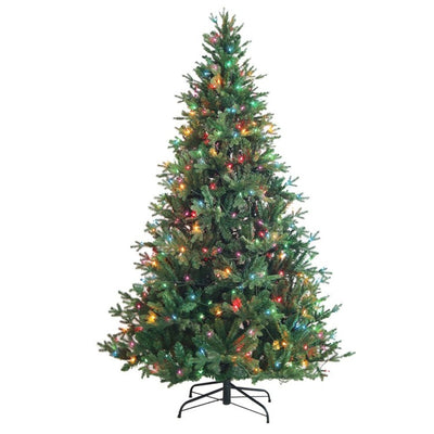 7-Foot Pre-Lit Multi-Color Incandescent Jackson Pine Tree