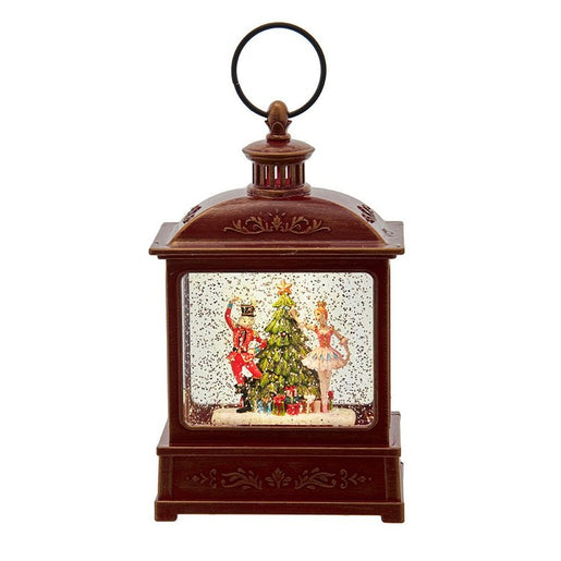 8" Battery-Operated Lit Nutcracker Swirl Water Lantern