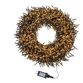 98-Foot 2000-Light Cluster Garland with Classic White LED Lights
