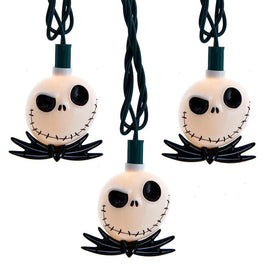 10-Light Nightmare Before Christmas Jack Skellington Light Set