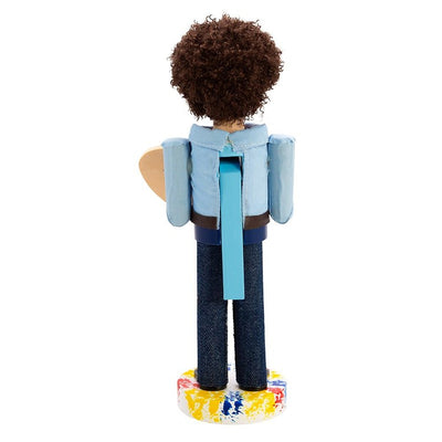 10" Bob Ross with Palette Nutcracker