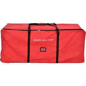 Tree Bag 3 Wheel Christmas Tree Storage Bag for Up to 7.5 Feet with Logo 56L x 22H x 25D Inch Red Christmas
