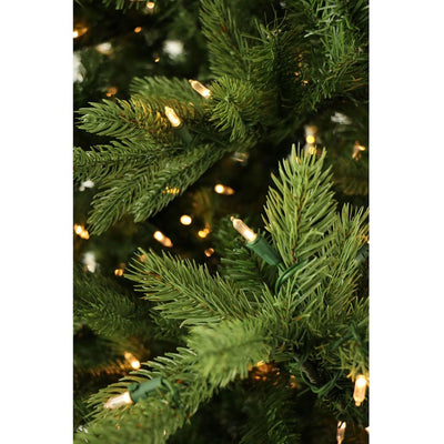 Artificial Tree Woodside Pine Clear Smart Lights Easy Connect 12H Feet Green Christmas
