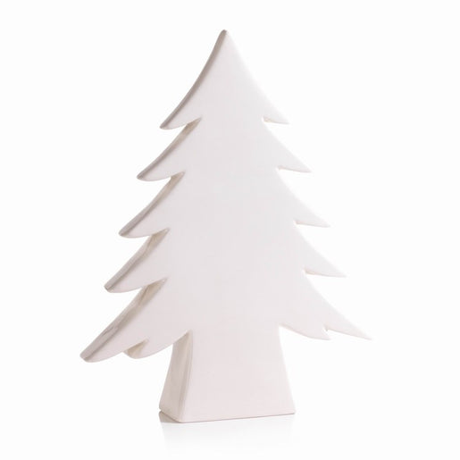 Teton 13.75" Tall White Ceramic Tree