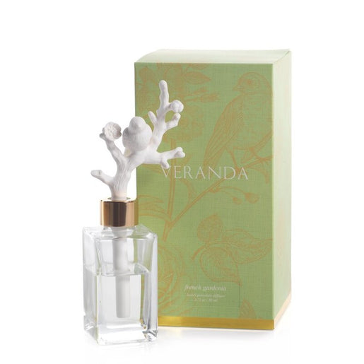 Veranda French Gardenia Porcelain Diffuser - Bird on Branch