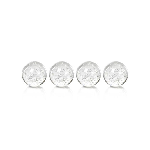 3" Crystal Fill Ball with Bubbles Set of 4