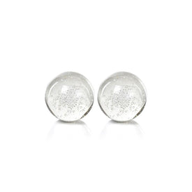 4" Crystal Fill Ball with Bubbles Set of 2