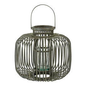 Dumai Gray Bamboo Decorative Lantern