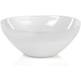 Monte Carlo Large White Alabaster Glass Bowls Set of 2