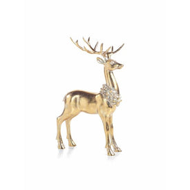 Standing Deer with Ornamental Wreath
