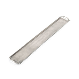 40" Long Raw Nickel Tray - Silver