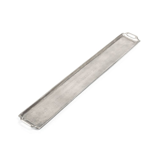 40" Long Raw Nickel Tray - Silver