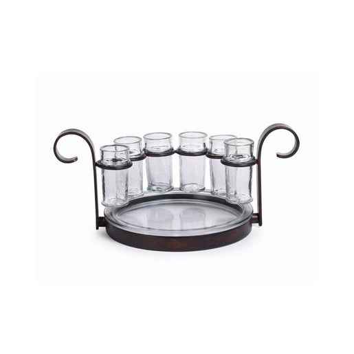 Regale Six-Shot Tequila Serving Set - Bronze