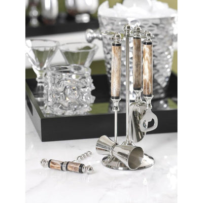 Mikhola Five-Piece Bar Tool Set with Bone Handles