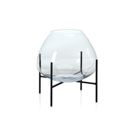 Bali Terrarium Blown Glass on Stand