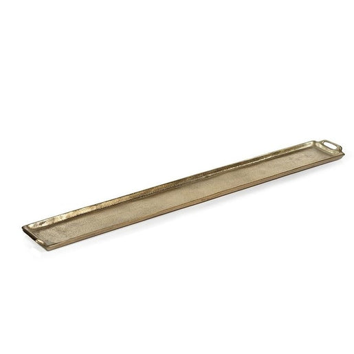 Khanya 40" Rectangular Aluminum Tray - Dark Gold