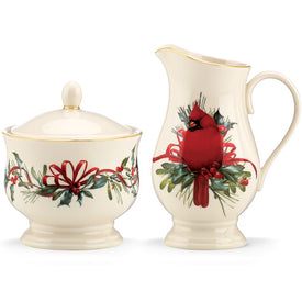 Winter Greetings Sugar and Creamer Set