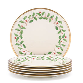 Holiday Salad Plate Set, Buy 3 Get 6