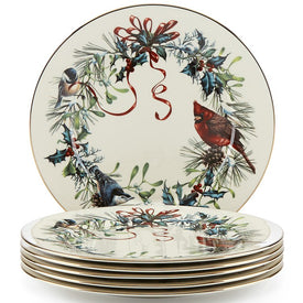 Winter Greetings Dinner Plates Set of 6