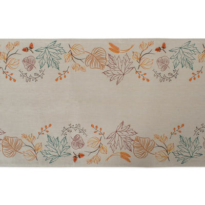 Autumn Leaves Embellished 14" x 108" Table Runner